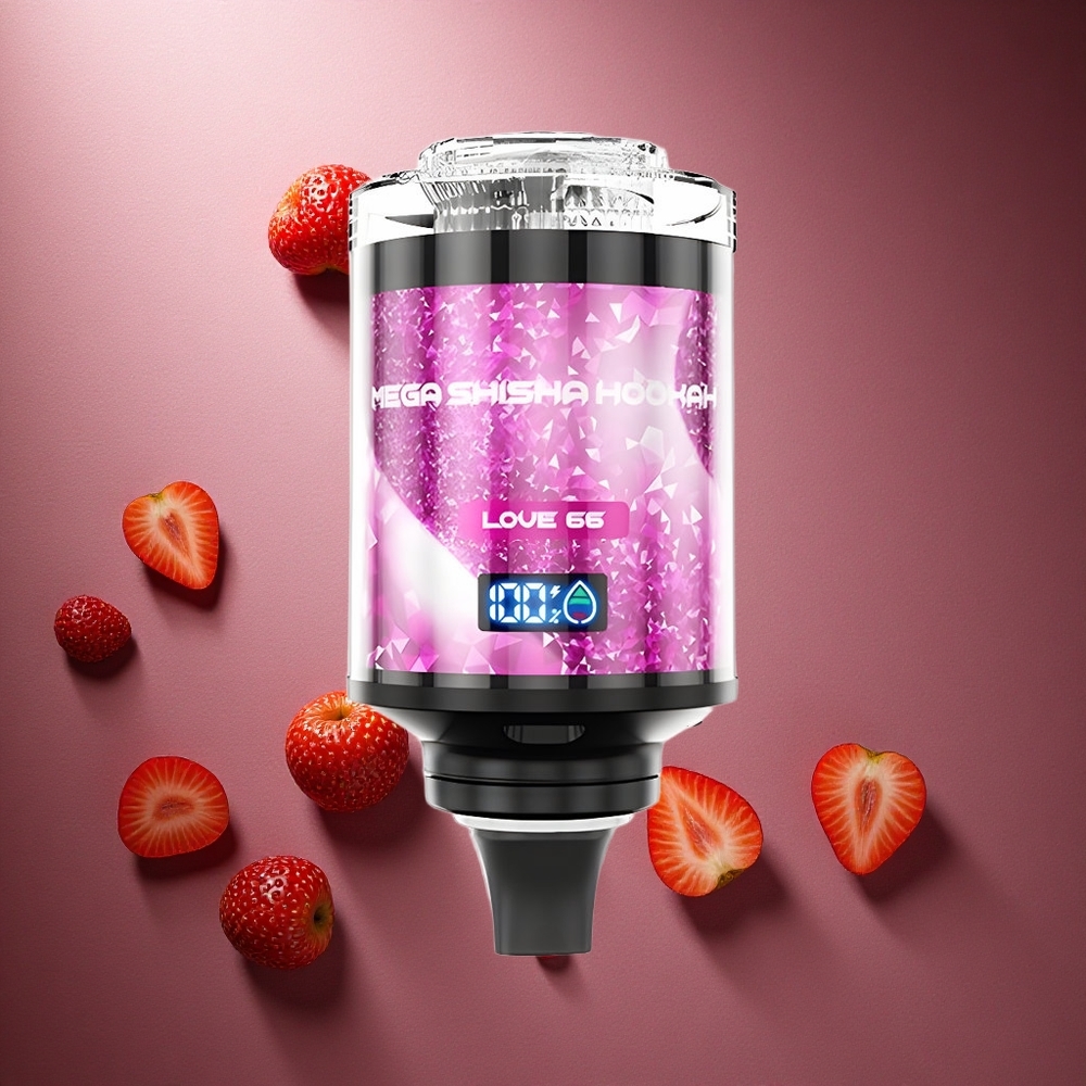 Kärlek 66 JNR Mega Shisha Hookah 100 000 Puffs 2200mAh Sverigegrossist