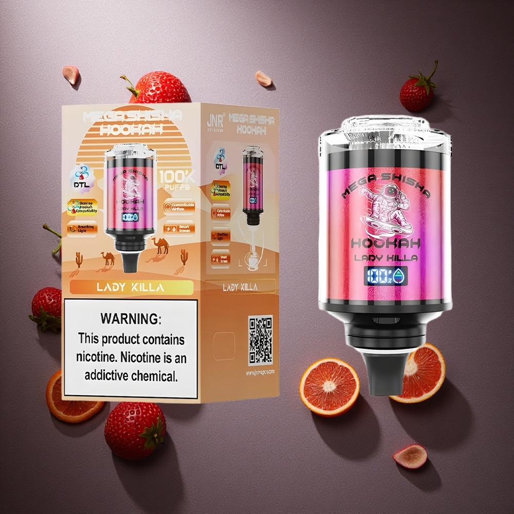 Lady Killa JNR Mega Shisha Hookah 100 000 Puffs 2200mAh Sverige grossist