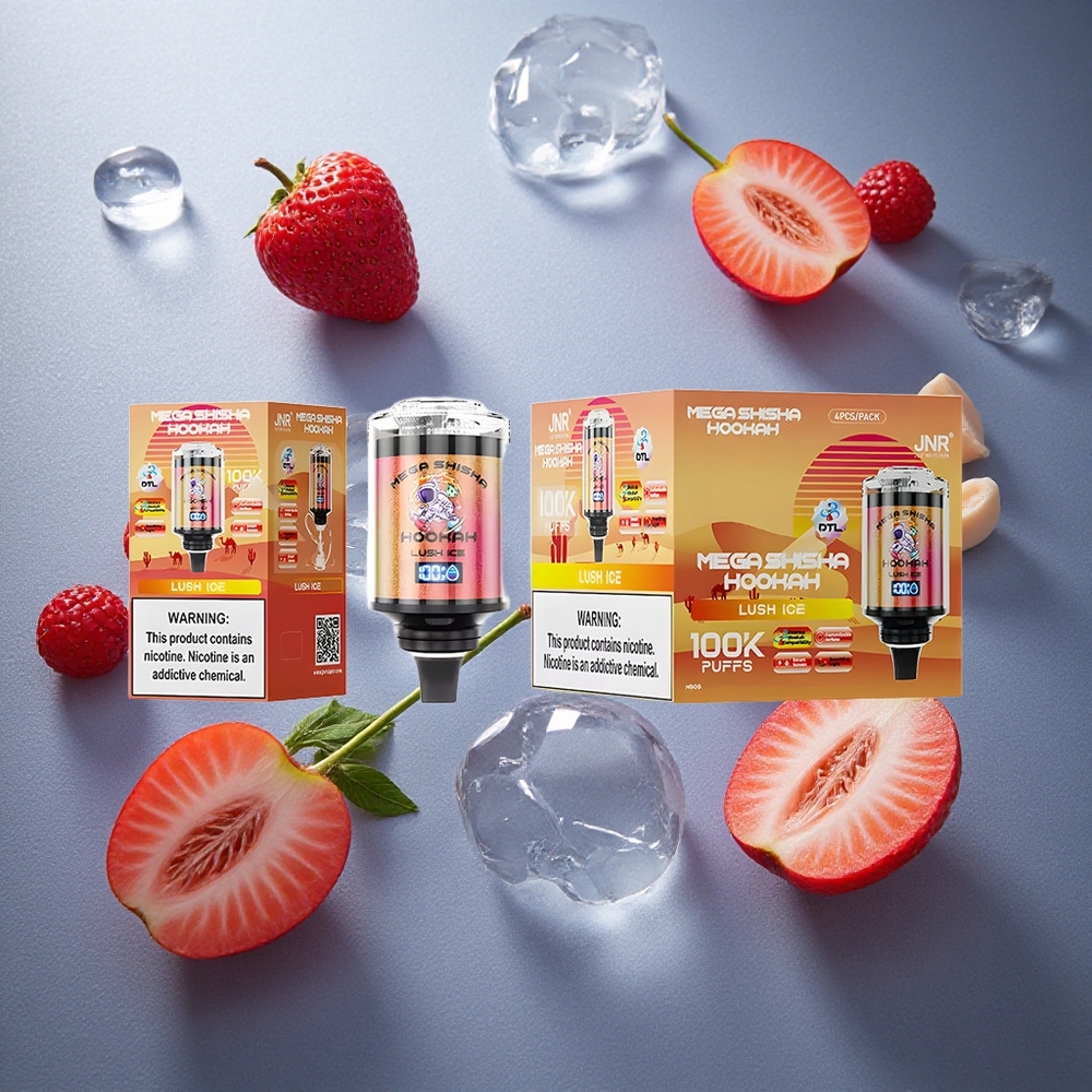 Lush Is (Is) JNR Mega Shisha Hookah 100 000 Puffs 60ml e-Liquid Kapacitet Sverige grossist