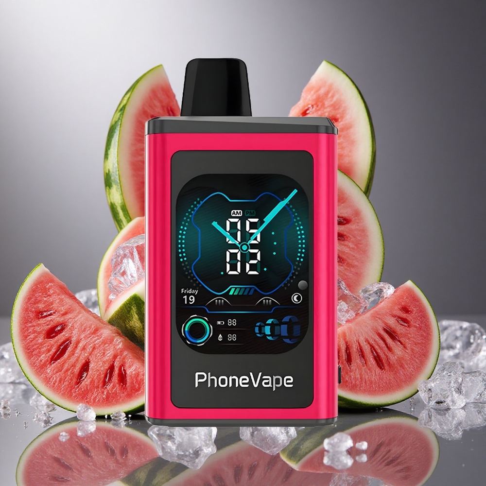 Vattenmelon Is JNR PhoneVape 30000 Puffs Laddningsbar Justerbar Luftflöde Sverige grossist
