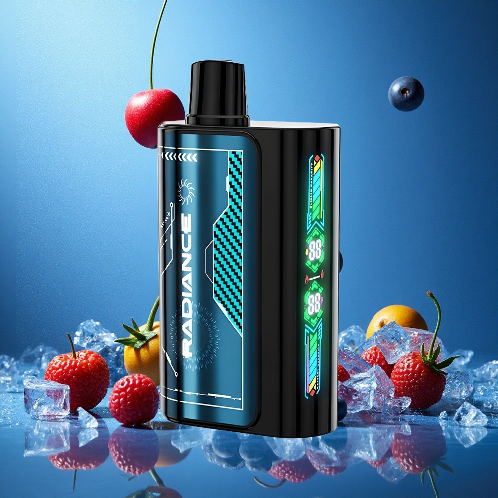 Blå Hallon Is JNR Radiance 31000 Puffs Smart Animation Screen Sverige grossist