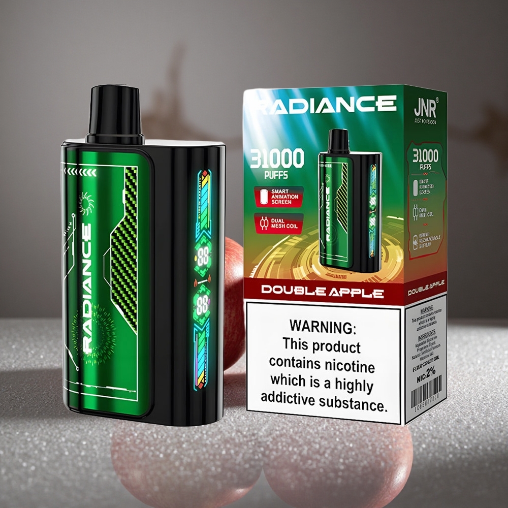Dubbel Äpple JNR Radiance 31000 Puffs Typ-C Laddning Sverige grossist
