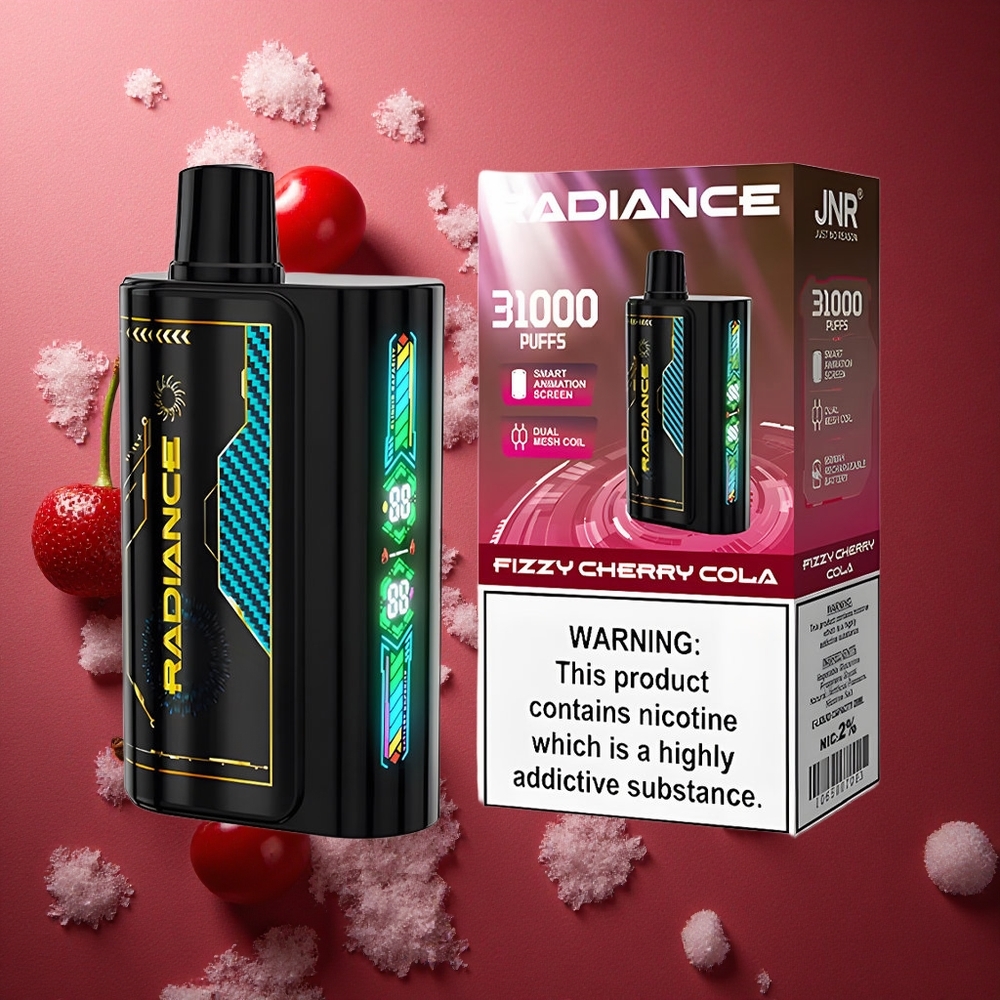 Fizzy Körsbär Cola JNR Radiance 31000 Puffs Smart Animation Screen Sverige grossist