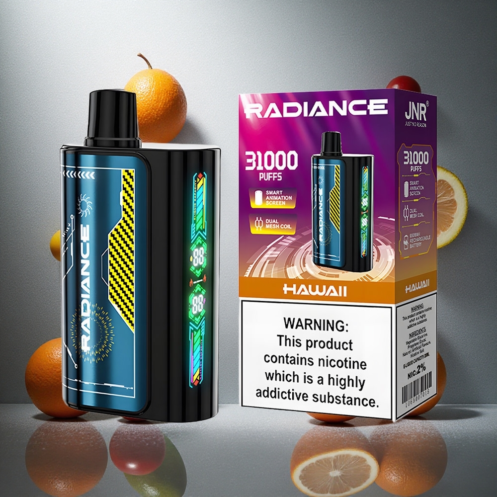 Hawaii JNR Radiance 31000 Puffs Engångs Vape 28ml E-vätska Sverige grossist