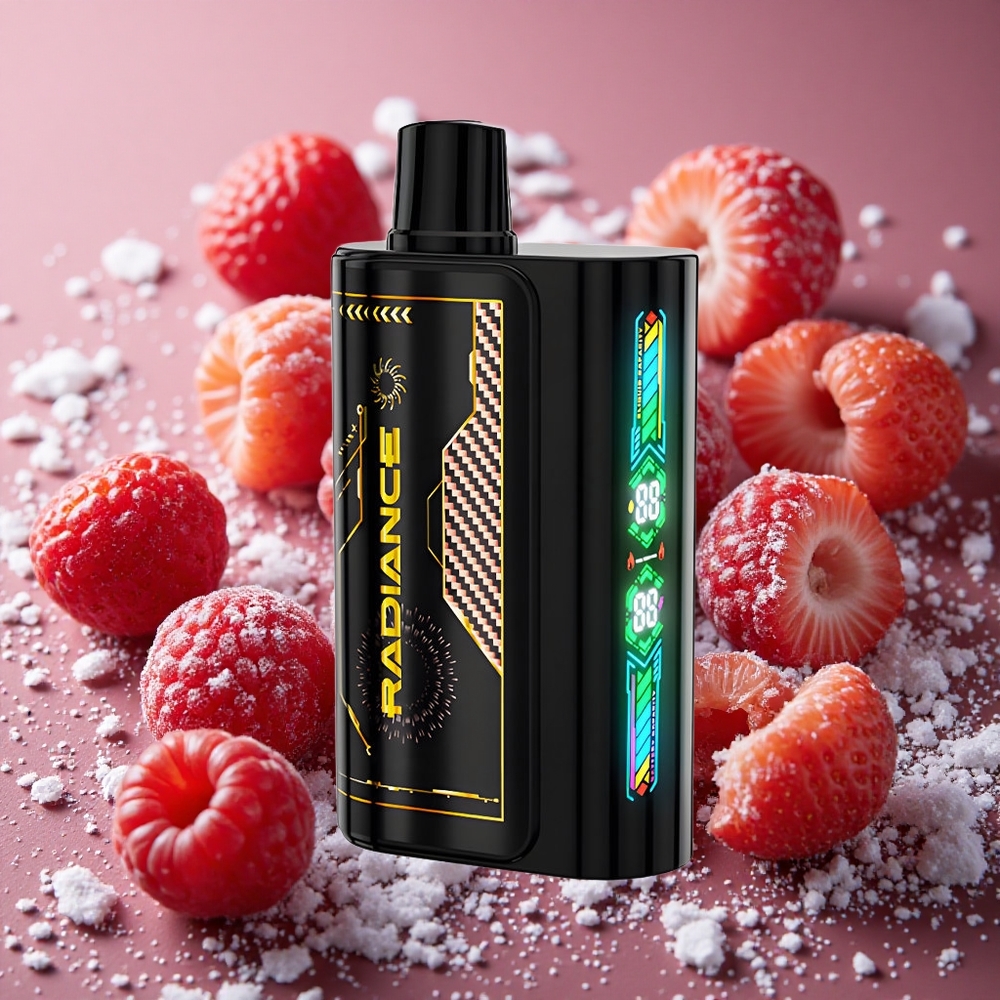 Jordgubb Hallon Körsbär Is JNR Radiance 31000 Puffs Smart Animation Skärm Sverige grossist