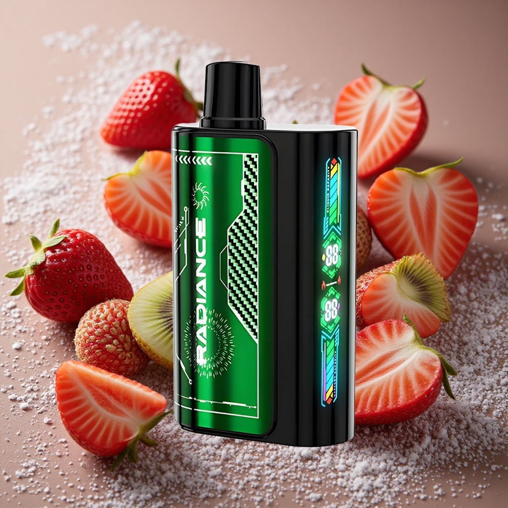 Jordgubb Kiwi JNR Radiance 31000 Puffs 950 mAh Laddningsbart Batteri Sverige grossist