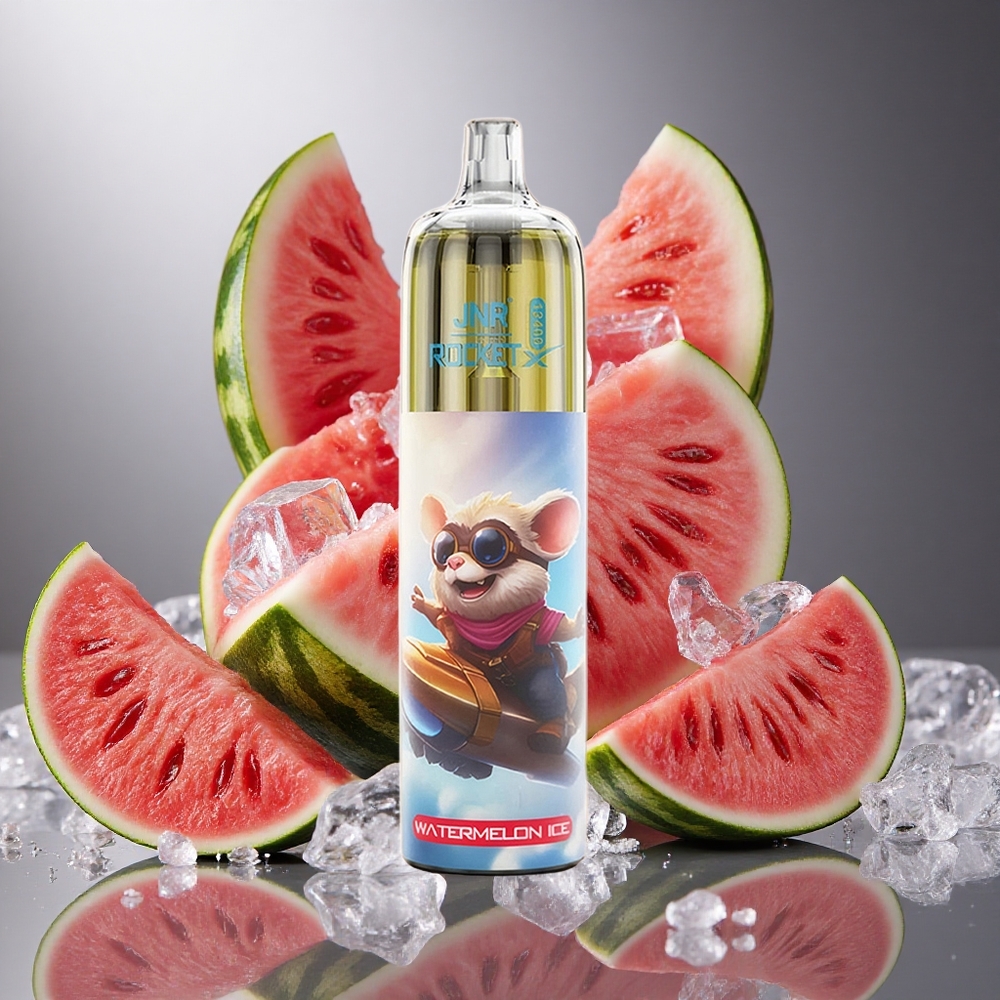 Vattenmelon Is JNR Rocket-X 12400 Puffs Justerbar Luftflöde 1.2ohm Mesh Coil Sverige grossist