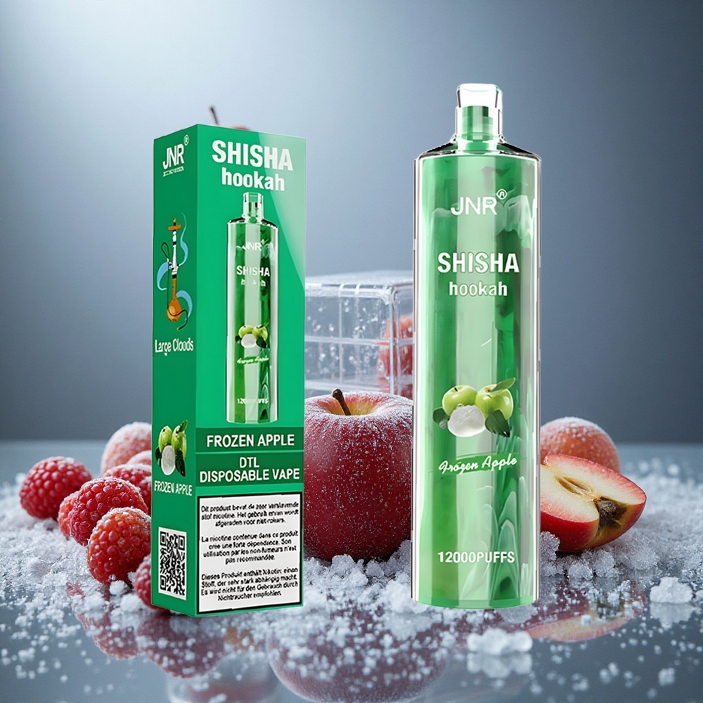 Fryst Äpple JNR Shisha Hookah 12000 Puffs 750mAh Batterikapacitet Sverige grossist