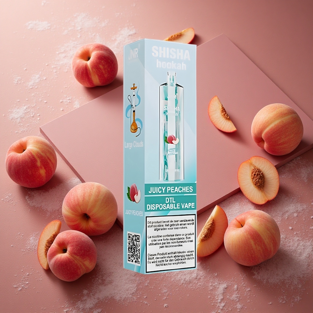 Juicy Persika JNR Shisha Hookah 12000 Puffs 24ml Sverige grossist