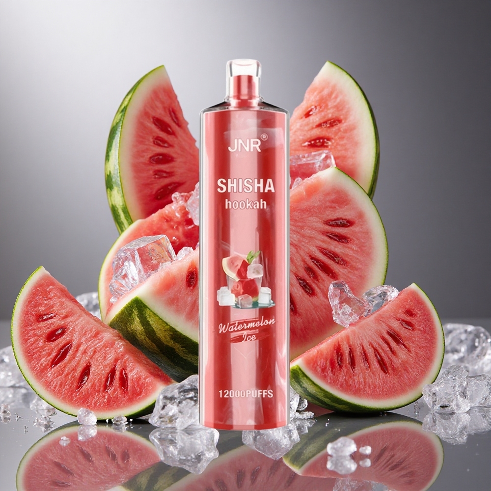 Vattenmelon Is JNR Shisha Hookah 12000 Puffs 24ml Batterikapacitet Sverige grossist