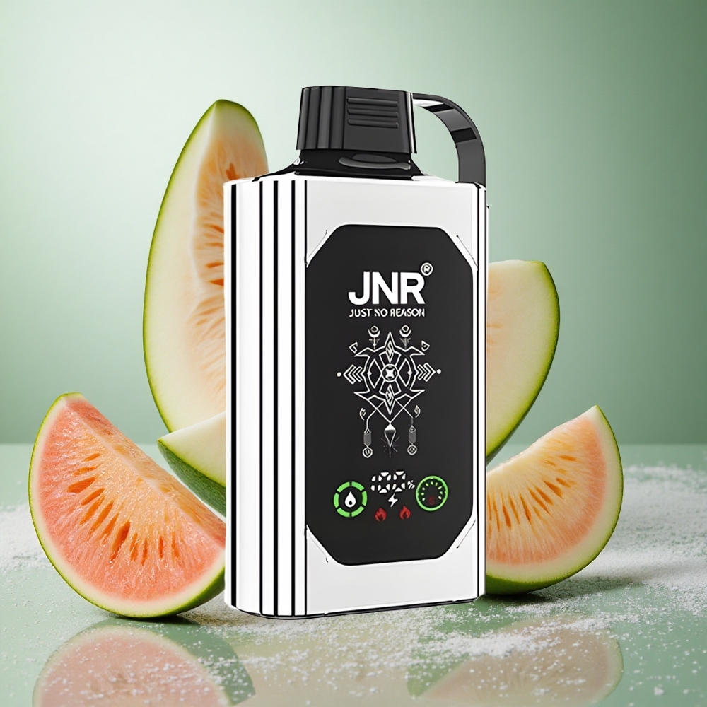 Dubbel Melon Mynta JNR Shisha Hookah Box 20500 Puffs 25ml E-vätska Dual Mesh Coil & Dual Core Sverige grossist