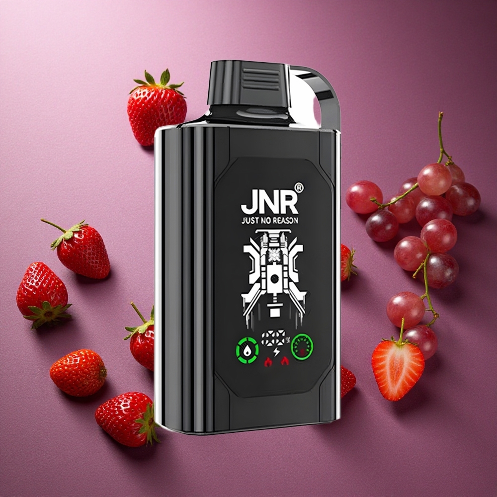 Jordgubb Druva JNR Shisha Hookah Box 20500 Puffs HD Display Dual Mesh Coil Sverige grossist