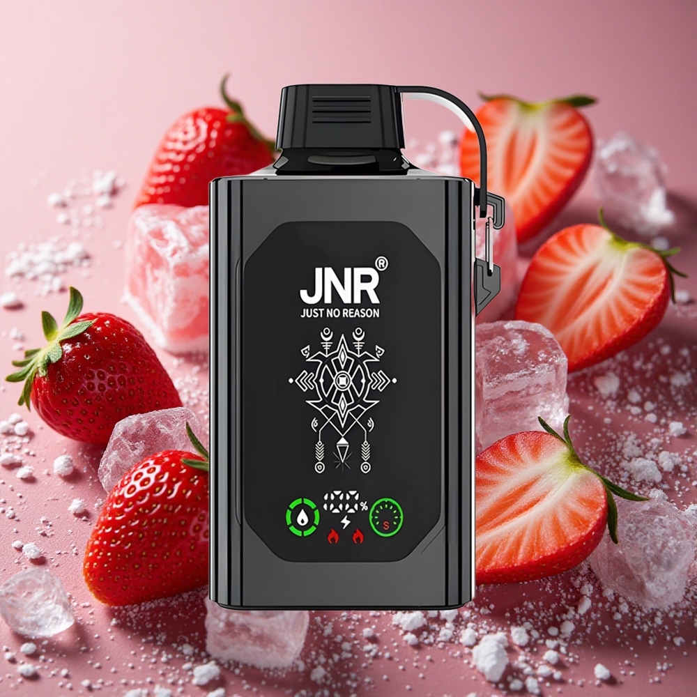 Jordgubb Is JNR Shisha Hookah Box 20500 Puffs 25ml Dual Mesh Coil Sverige grossist