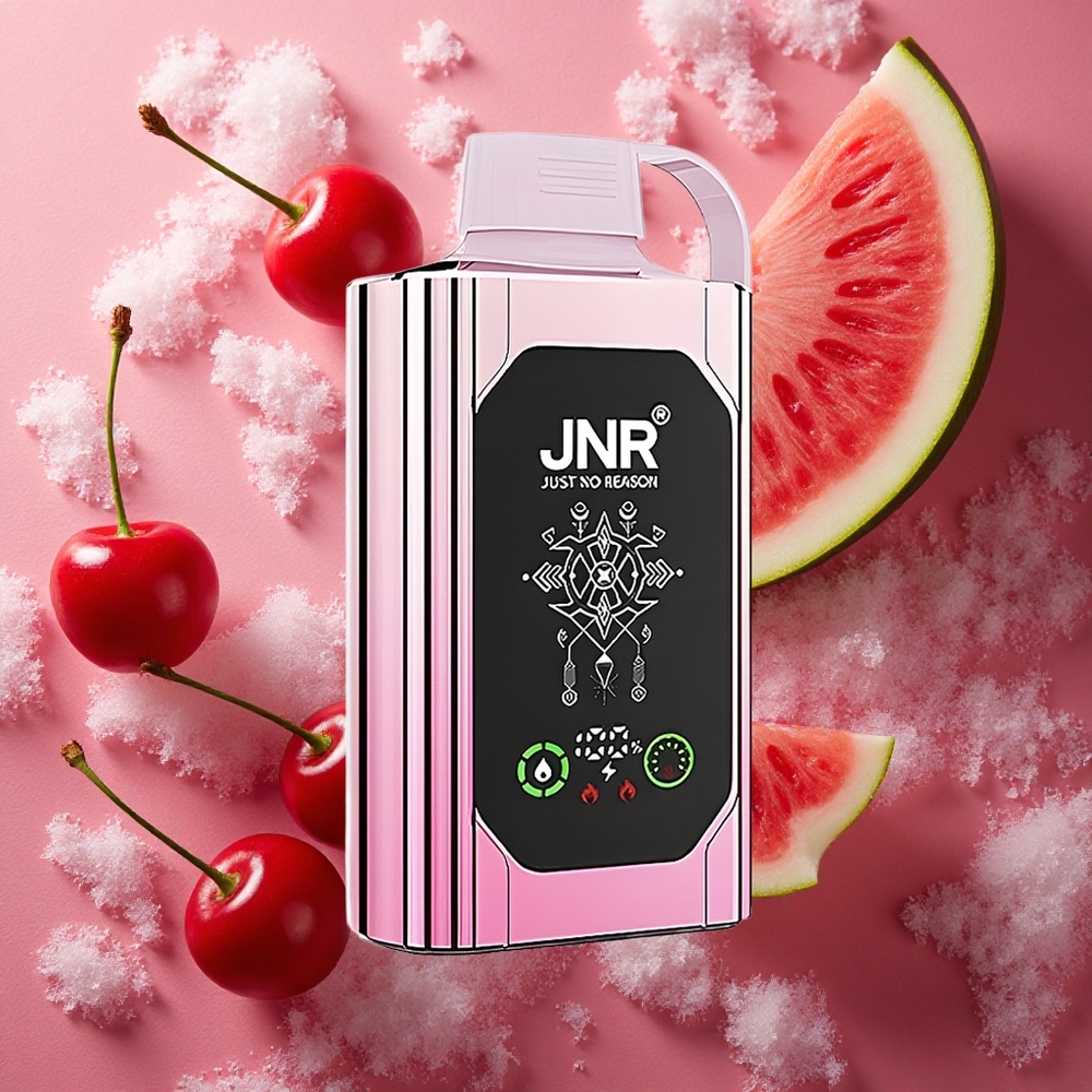 Körsbär Vattenmelon Frys JNR Shisha Hookah Box 20500 Puffs HD Display Type-C Snabbladdning Sverige grossist