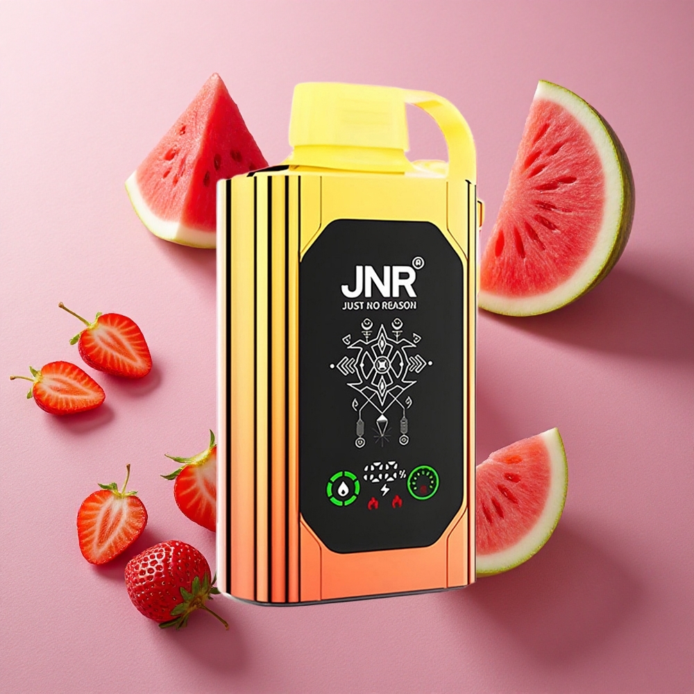 Vattenmelon Jordgubbe Tuggummi JNR Shisha Hookah Box 20500 Puffs HD Display Type-C Snabb Laddning Sverige grossist