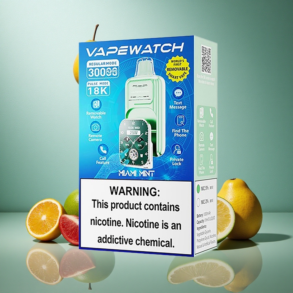 Miami Mynta JNR Vape Watch 30000 Puffs 19mL Sveriges grossist