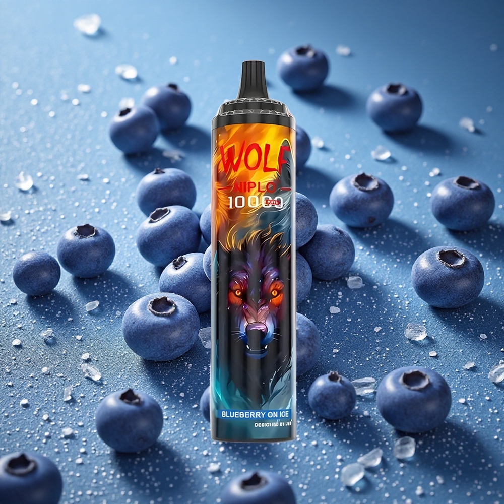 Blåbär På Is JNR Wolf Niplo 10000 Puffs 1.0 Ohm Mesh Coil Sverige grossist