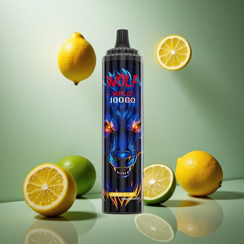 Citron & Lime JNR Wolf Niplo 10000 Puffs 20ml vätskevolym Type-C snabbladdning Sverige grossist