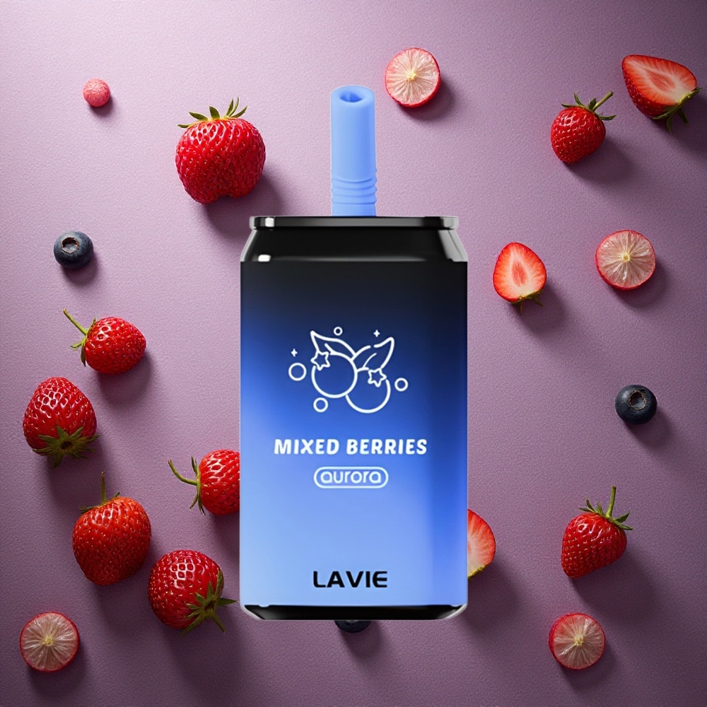 Blandade bär LAVIE Aurora 11000 Puffs 22ML Kapacitet Sverige grossist