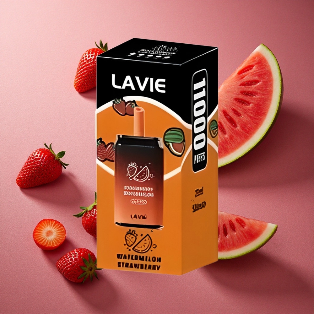Jordgubb Vattenmelon LAVIE Aurora 11000 Puffs 22ML Kapacitet Sverige grossist
