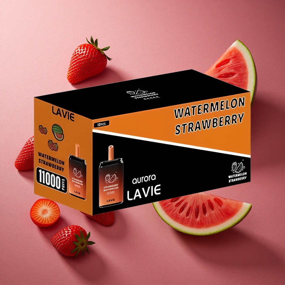 Jordgubb Vattenmelon LAVIE Aurora 11000 Puffs 22ML Kapacitet Sverige grossist