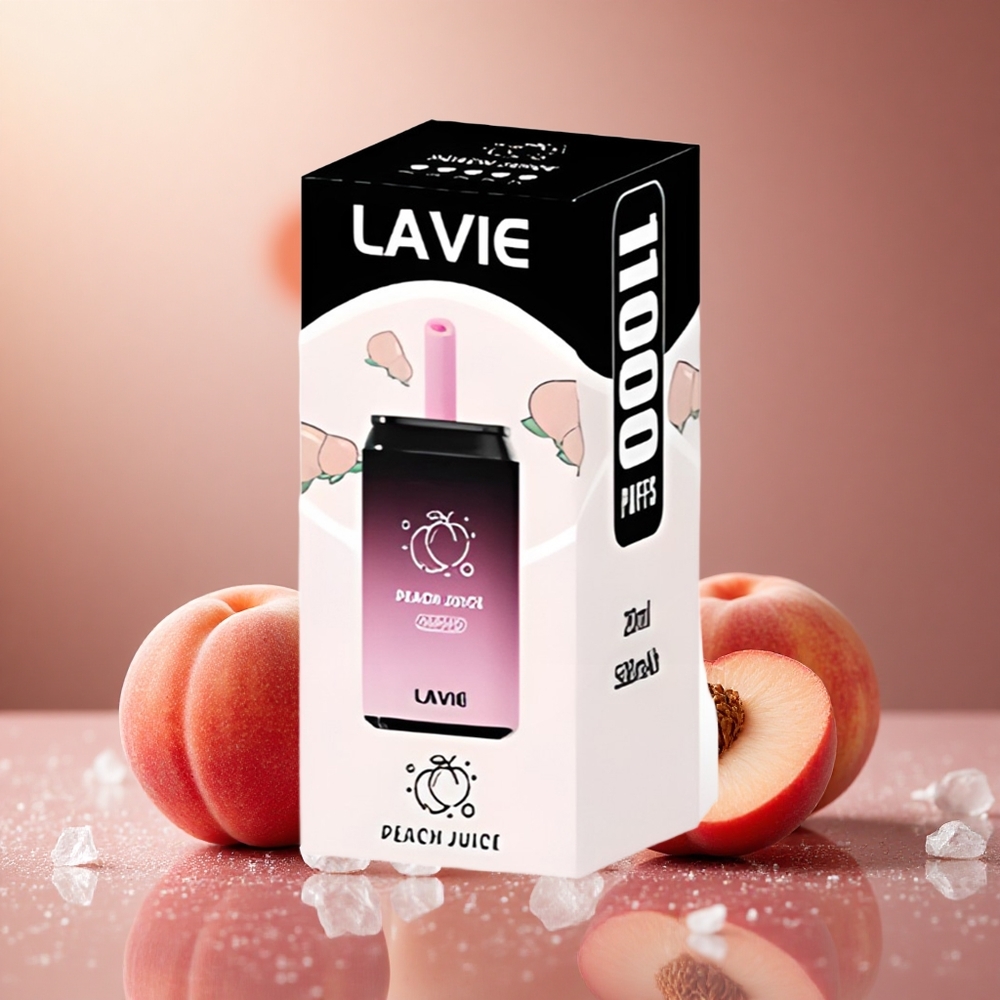 Persikjuice LAVIE Aurora 11000 Puffs 22ML Kapacitet 650mAh Batteri Sverige grossist