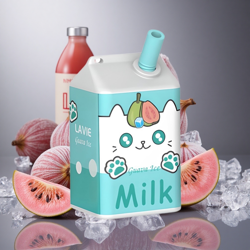 Guava Is (Guava Ice) LAVIE Milk 7000 Puffs 16ML (16ML) Sverige grossist