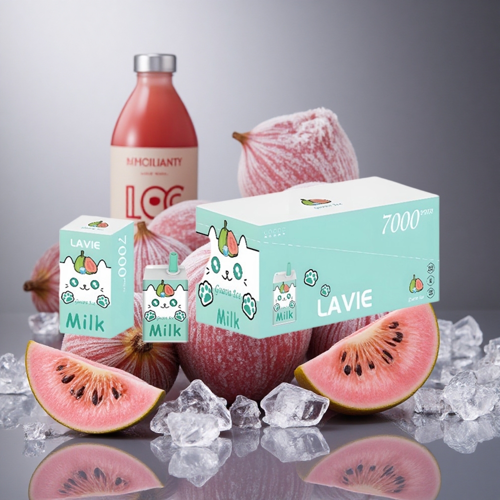 Guava Is (Guava Ice) LAVIE Milk 7000 Puffs 16ML (16ML) Sverige grossist