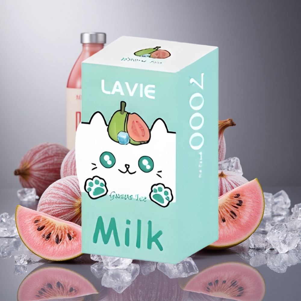 Guava Is (Guava Ice) LAVIE Milk 7000 Puffs 16ML (16ML) Sverige grossist