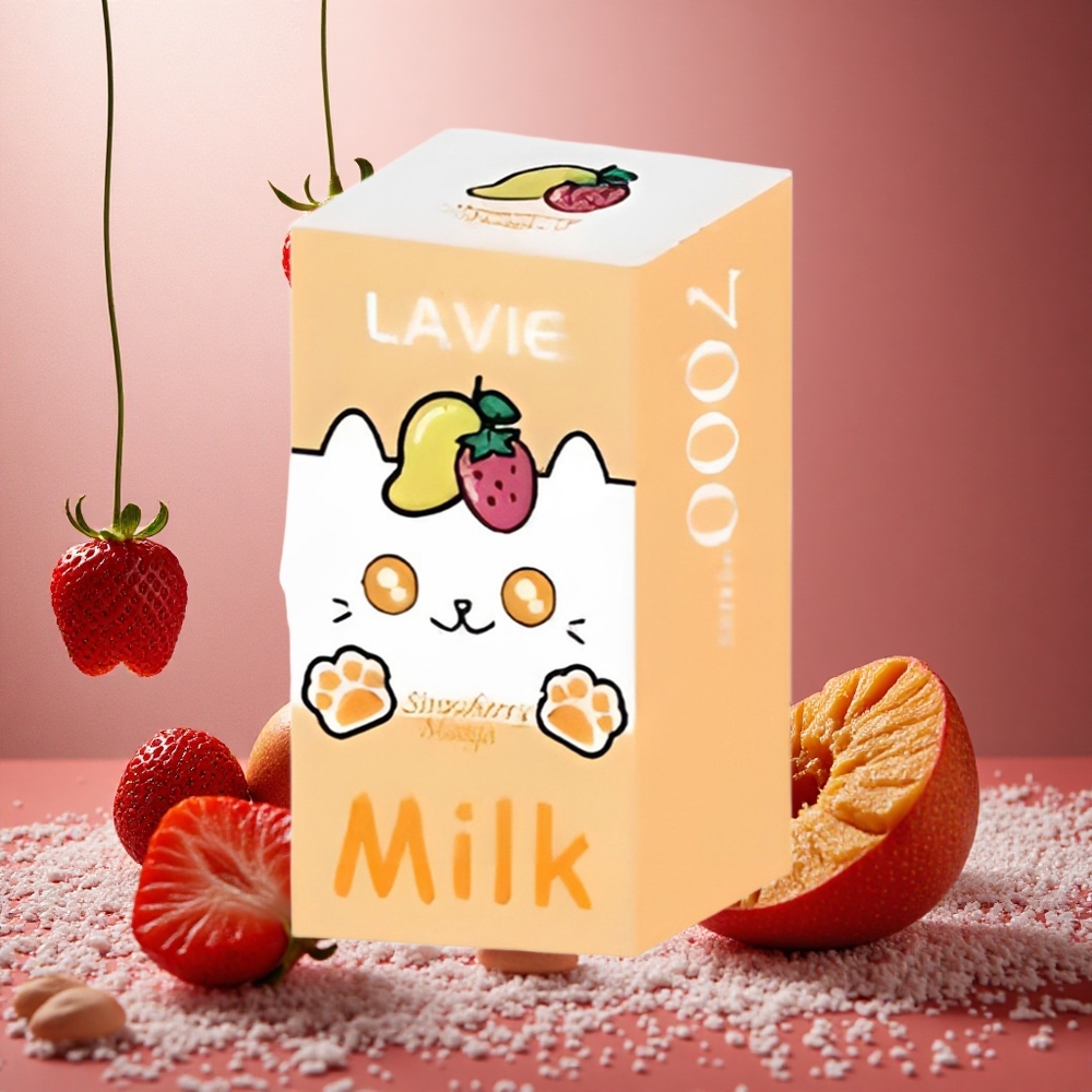 Jordgubb Mango LAVIE Milk 7000 Puffs 16ML 600mAh Sverige grossist