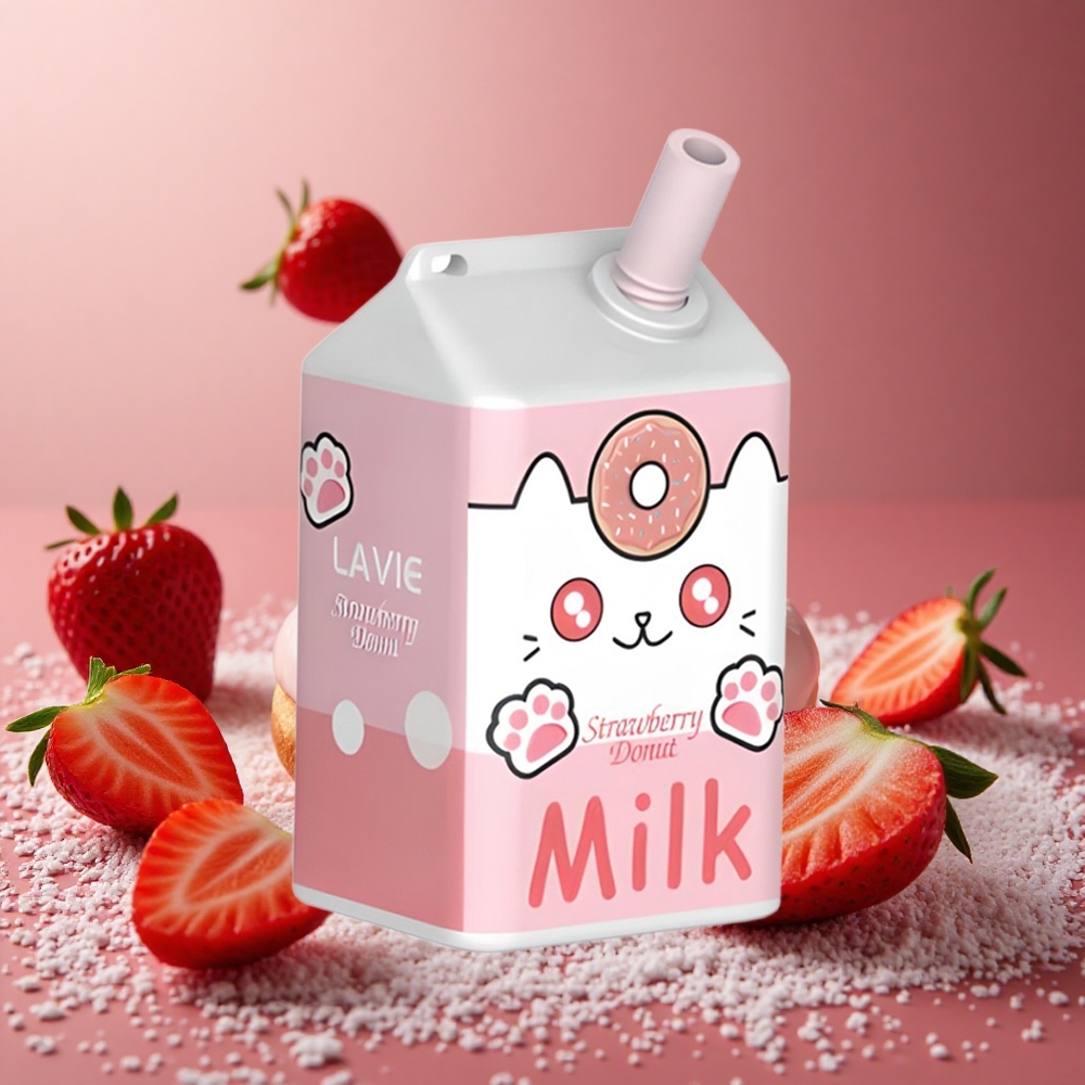 Jordgubbsmunk LAVIE Milk 7000 Puffs 16ML 600mAh Sverige grossist