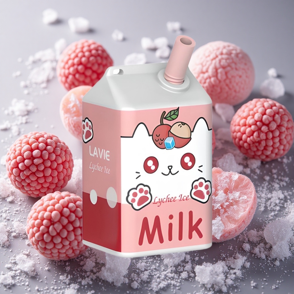 Lychee Is LAVIE Milk 7000 Puffs 16ML 600mAh Sverige grossist