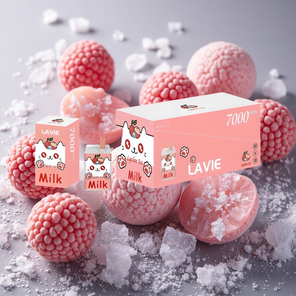 Lychee Is LAVIE Milk 7000 Puffs 16ML 600mAh Sverige grossist