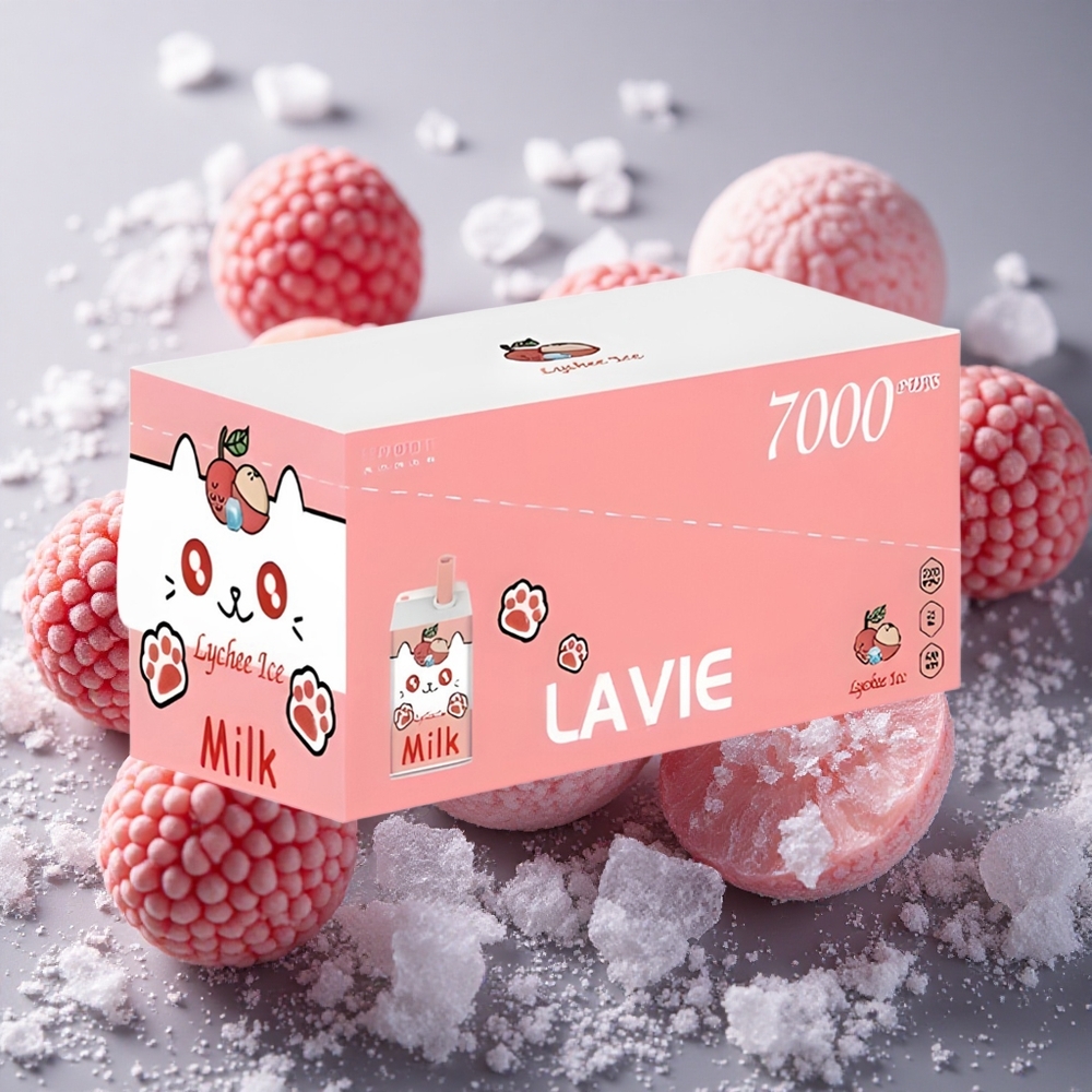 Lychee Is LAVIE Milk 7000 Puffs 16ML 600mAh Sverige grossist