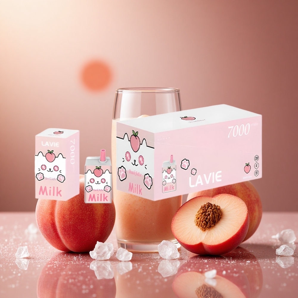 Persik Juice LAVIE Milk 7000 Puffs 16ML Sverige grossist