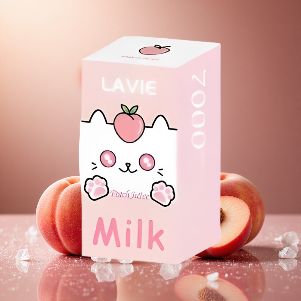 Persik Juice LAVIE Milk 7000 Puffs 16ML Sverige grossist