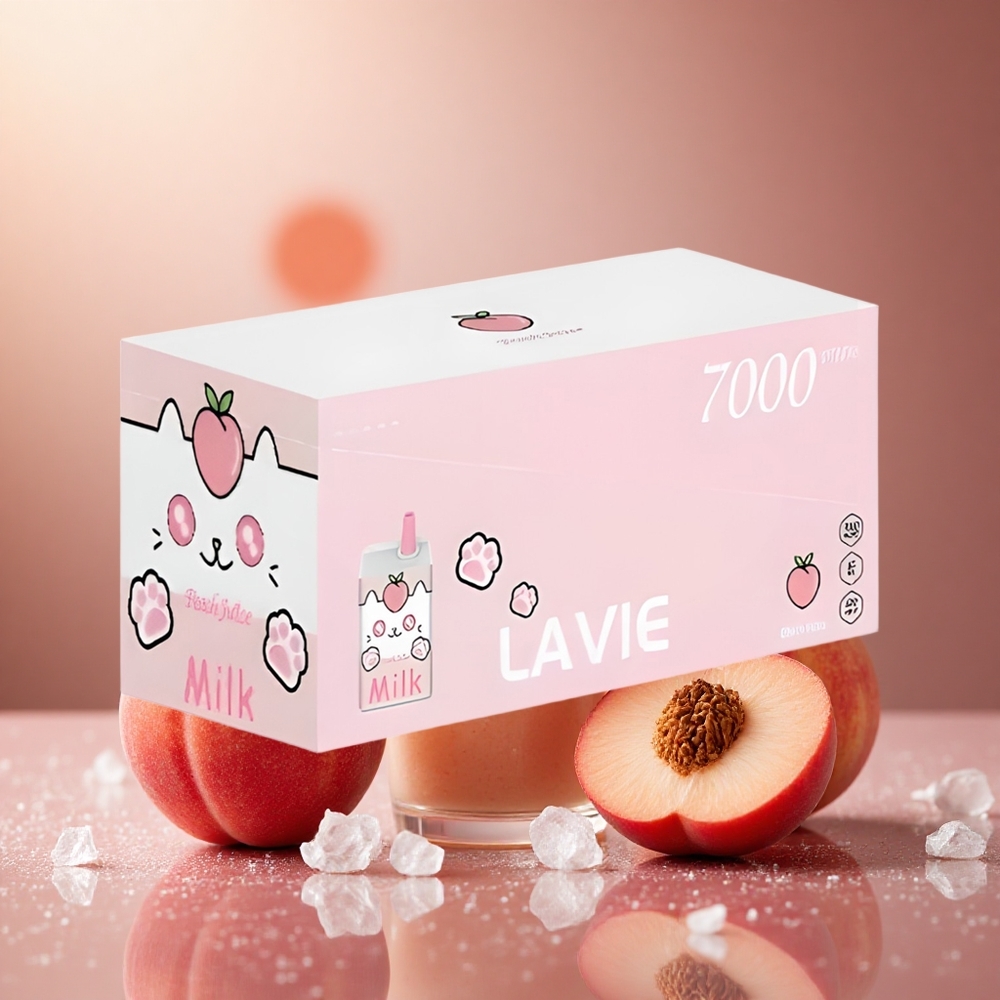 Persik Juice LAVIE Milk 7000 Puffs 16ML Sverige grossist