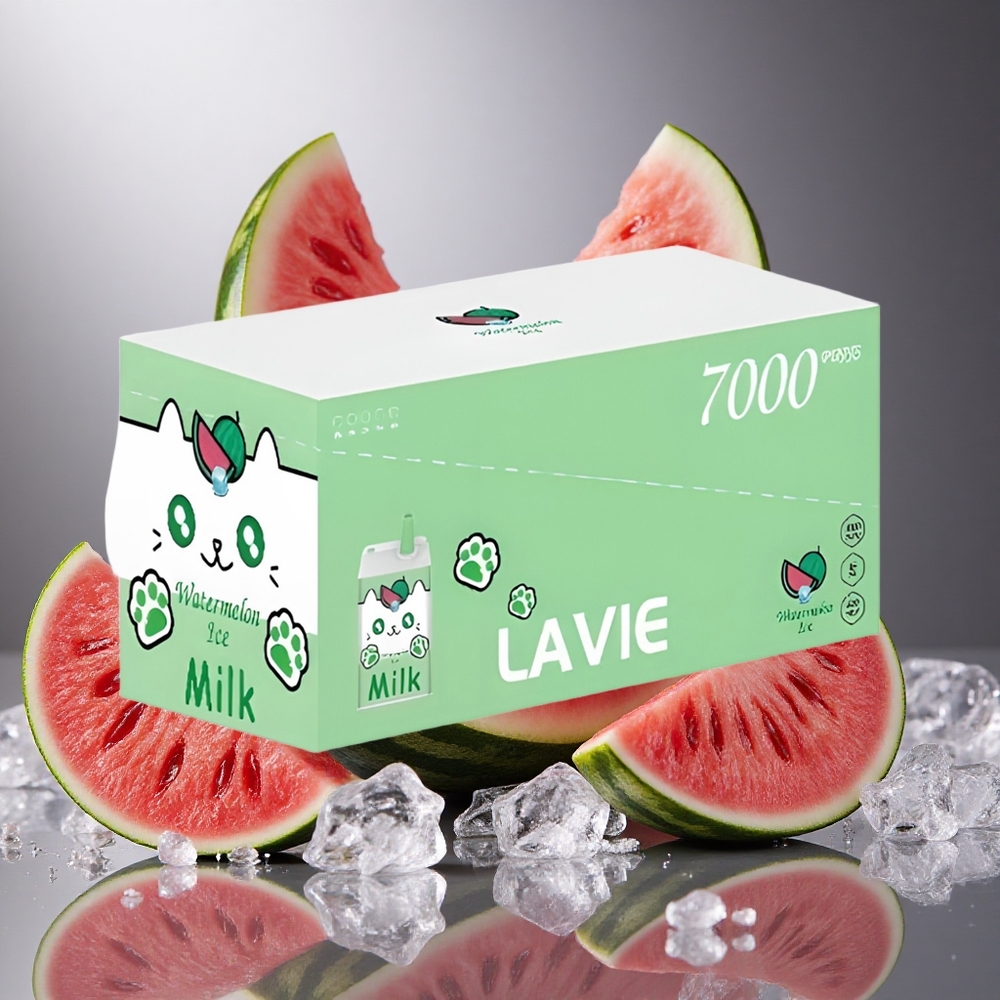 Vattenmelon Is LAVIE Milk 7000 Puffs 16ML 600mAh Sverige grossist