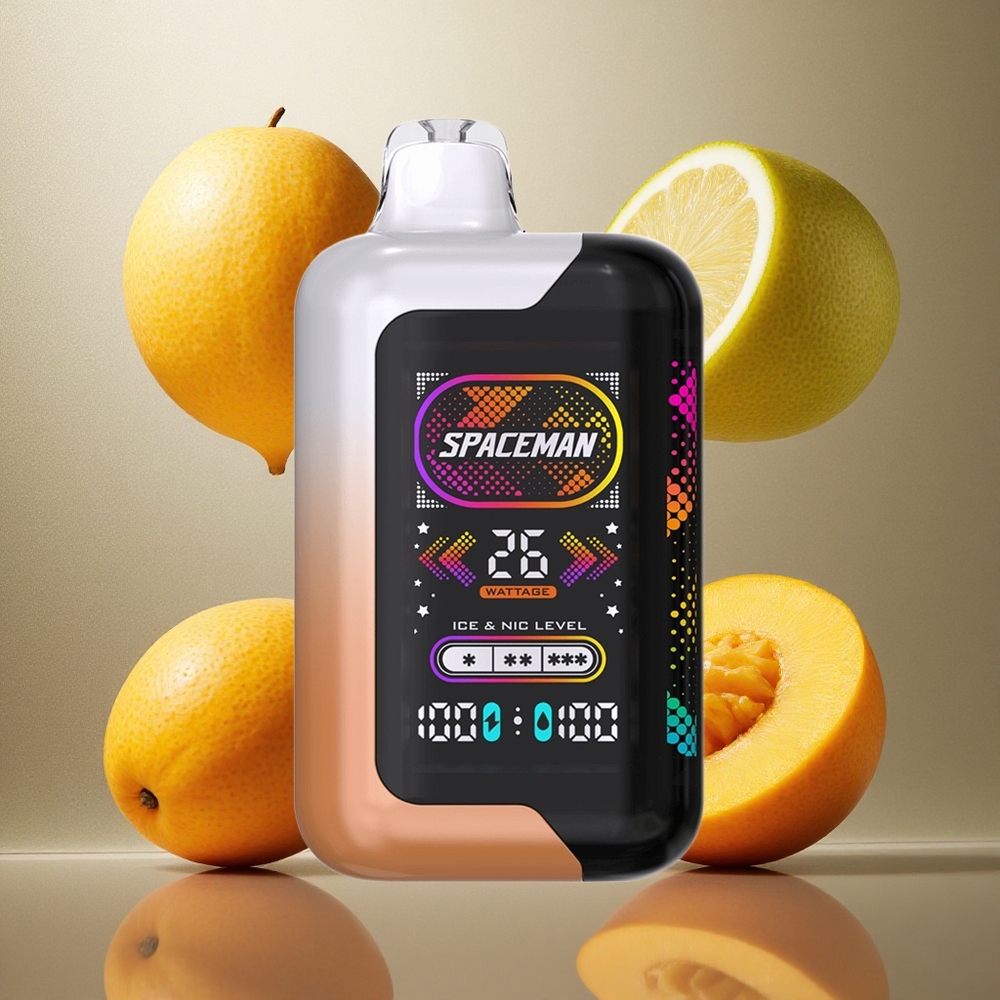 Syrlig mango honungsmelon SMOK SPACEMAN SP40000 Engångs Vape 40000 puffar 20ml e-vätska Sverige grossist