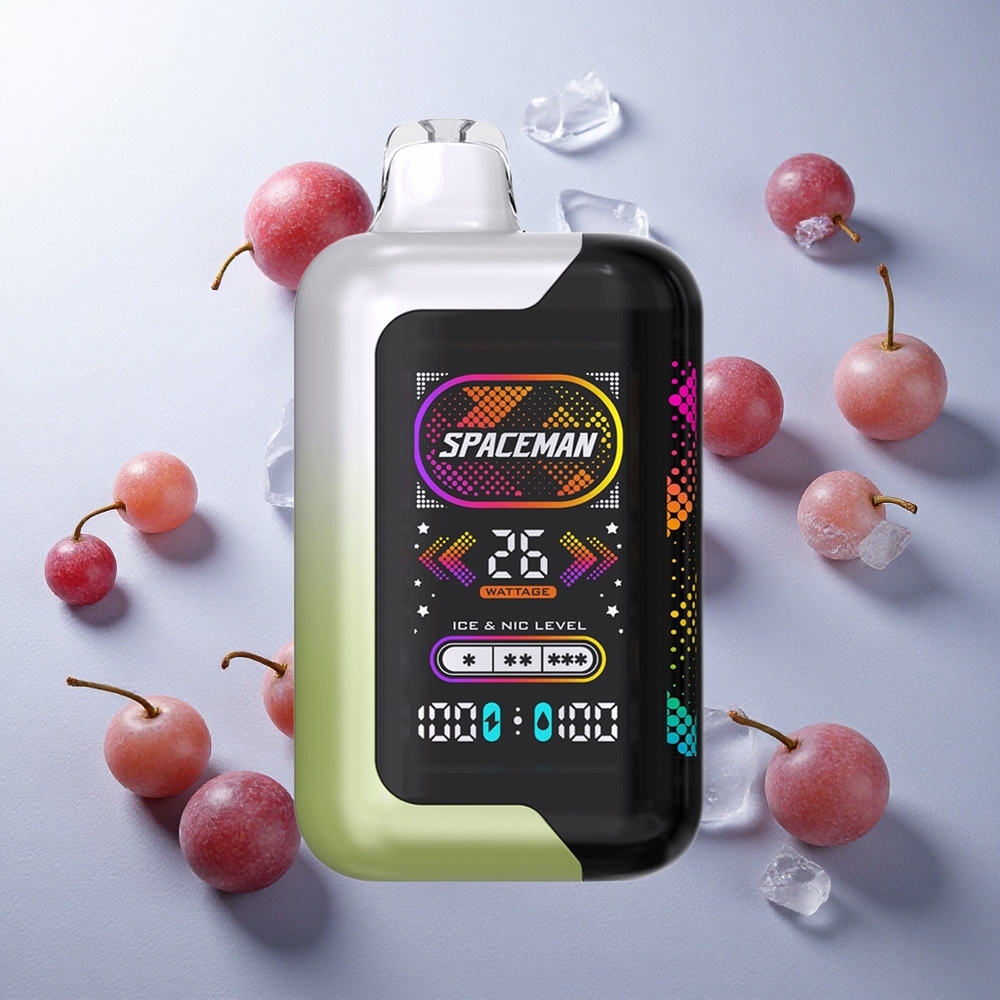 Vit Vindruva Is SMOK SPACEMAN SP40000 40000 puffar 20ml e-vätska Sverige grossist