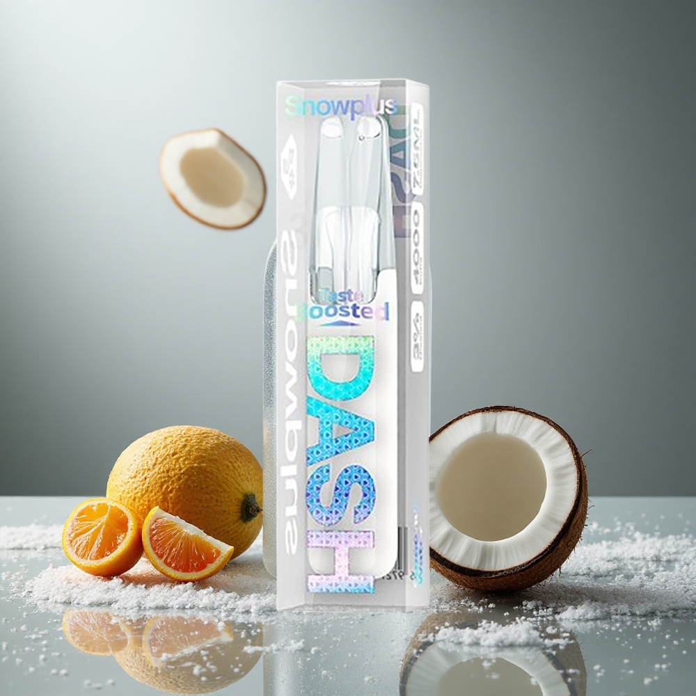 Kokosvatten Snowplus Dash 4000 Puffs Keramisk Atomizer 7,5 ml Sverige grossist