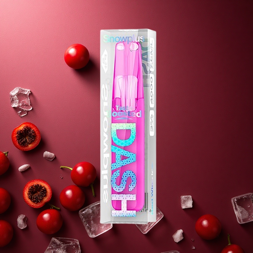 Rödvin Is Snowplus Dash 4000 Puffs 7,5 ml E-vätska Sverige grossist