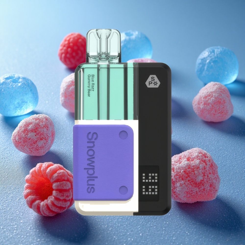 Blå Hallon Gummy Björn Snowplus Swift 15000 Puffs Dual Mesh 1000 mAh Sverige grossist
