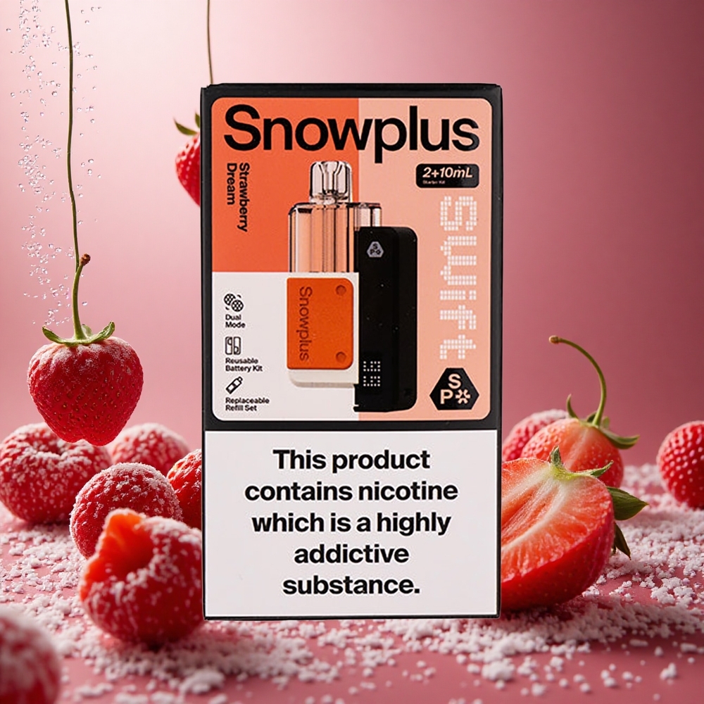 Jordgubb Dröm Snowplus Swift 5000 Puffar 1000 mAh Dual Mesh Sverige grossist