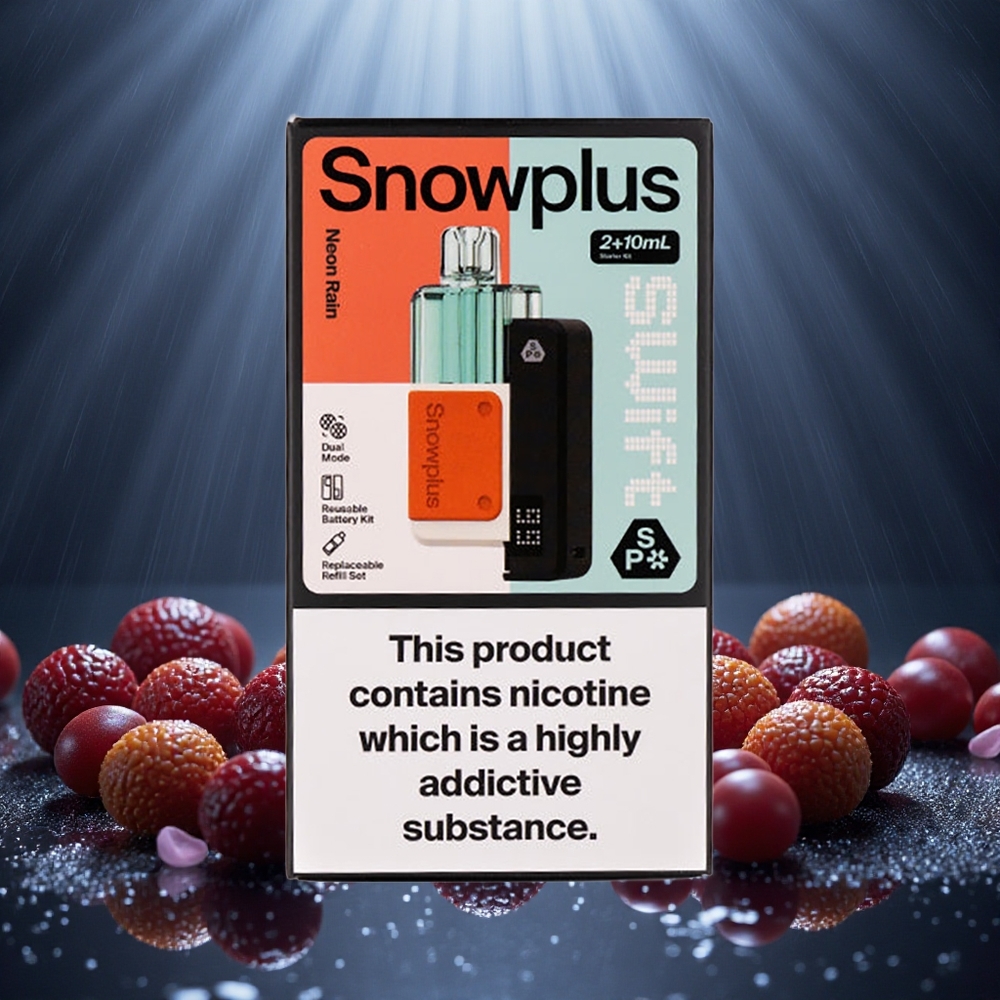Neonregn Snowplus Swift 5000 Puffs Dual Mesh 1000 mAh Sverige grossist