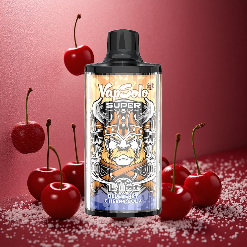 Körsbär Cola Vapsolo Super 15000 puffar 40ml Sverige grossist