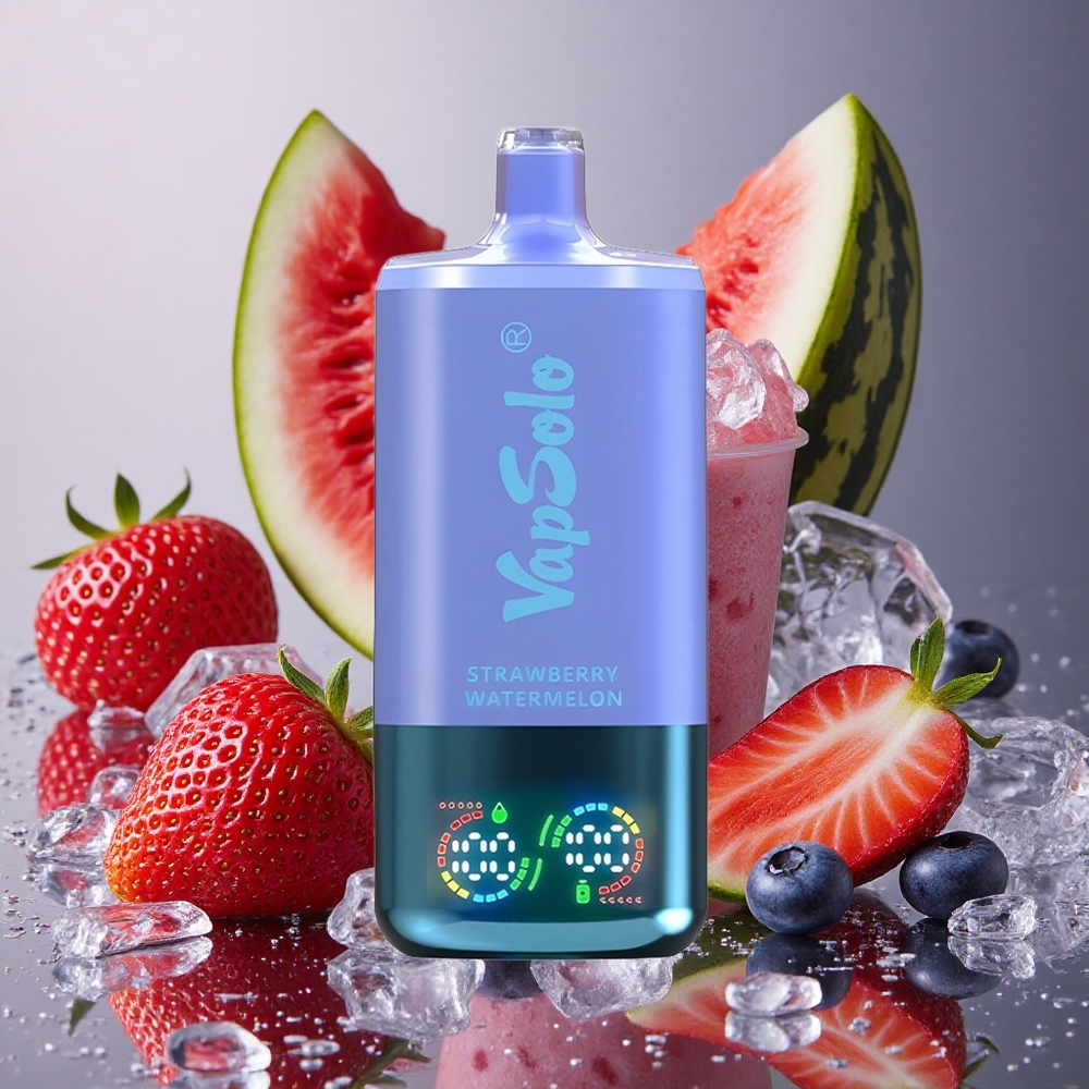 Jordgubb Vattenmelon & Blåbär Is VapSolo Triple 30 000 Puffar 40ml E-Vätska Sverige grossist