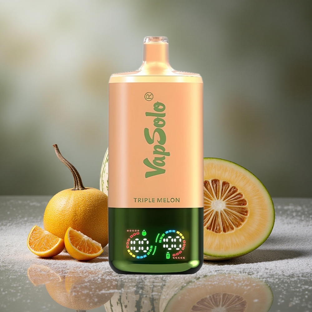 Trippel Melon VapSolo Triple 30000 Puffar 40ml E-Vätska Sverige grossist