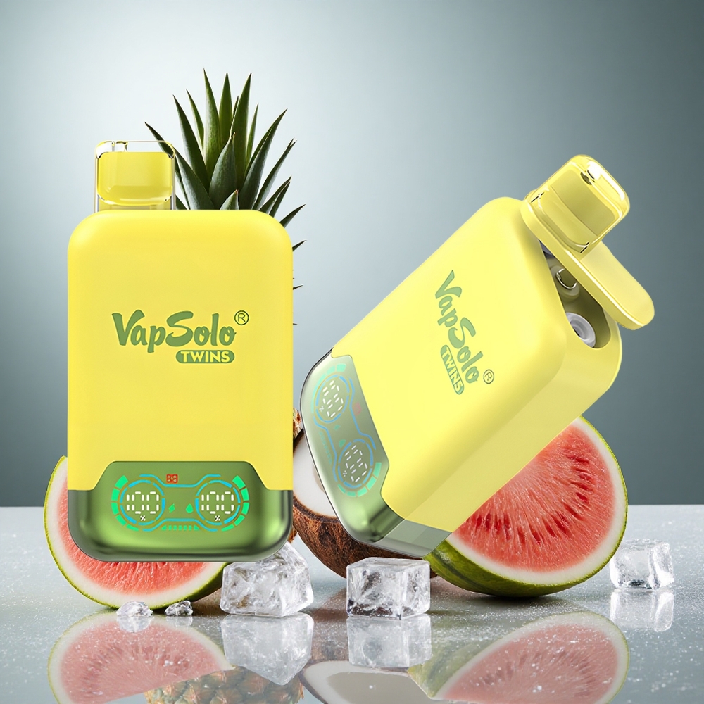 Ananas Kokos & Vattenmelon Is Vapsolo Twins 20000 Puffs 40 ml Engångs Vape Sverige grossist