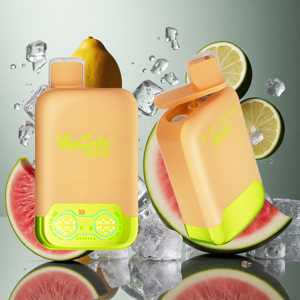 Citron Lime & Vattenmelon Is Vapsolo Twins 20000 Puffs 40 ml Sverige grossist